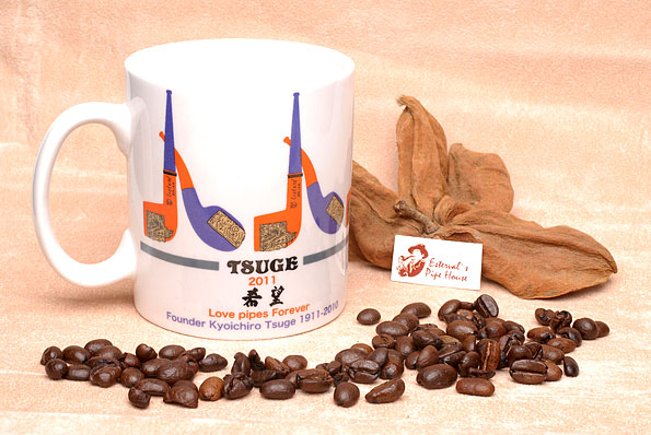 Tsuge coffee mug 2011 painted pottery